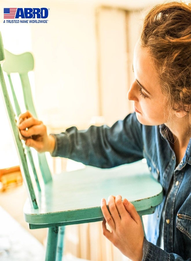 أبرو ورق صنفرة لاتكس ممتاز من ABRO، للاستخدام الرطب أو الجاف - أوراق صنفرة - مجموعة متنوعة من درجات الخشونة: 600، 800، 1000، 1200، 2000 (قطعتان من كل درجة، إجمالي 10 قطع) - مناسب لصنفرة السيارات، والنجارة، والأثاث، وتشطيب المعادن، وصنفرة يدوية - Image 4